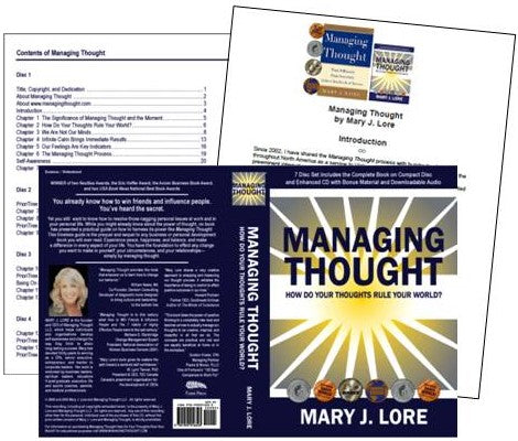 Managing Thought Audio Book Cover, Table of Contents and Intro by Mary J. Lore (PDF)